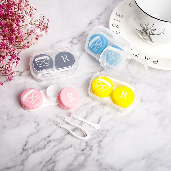 

candy-colored nursing invisible dual- contact invisible glasses contact box glasses care box 6007