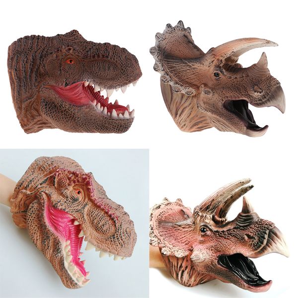 

2pcs dinosaur hand puppet dragon hand puppet simulation tyrannosaurus toy