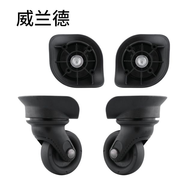 

suitcase replacement wheels luggage accessories parts new fashion components removable parts casters wheels, Black