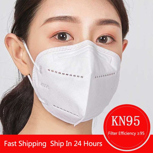 

n95 face mask mouth masks anti dust 4-layer filter protection pm2.5 kn95 nonwoven hanging ear type 1pc 5pcs 10pcs