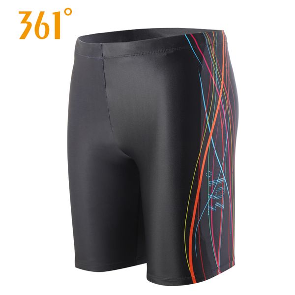 

361 men's swimming trunks anti-embarrassment design professional training sports fast drying big size loose swimming shorts