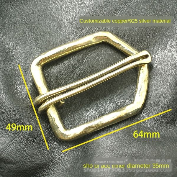 

men's personalized buckle diy handmade d pin buckle fine polishing diy belt belt belt, Slivery;black