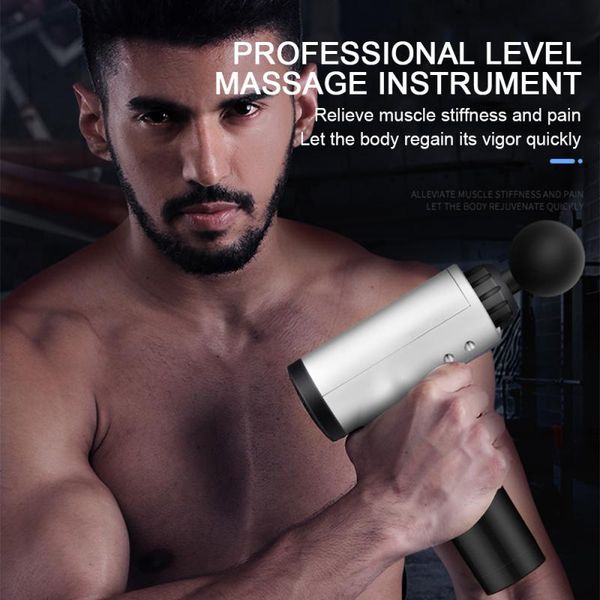 

drop shipping muscle massage gun deep tissue massager 60hz high frequency stimulation exercising relief body