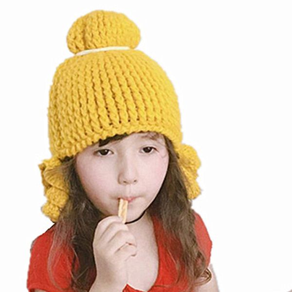 

christmas knitted hat baby winter girls kids winter hats ears girls boys children warm cap warm hat children chapeu #3, Blue;gray