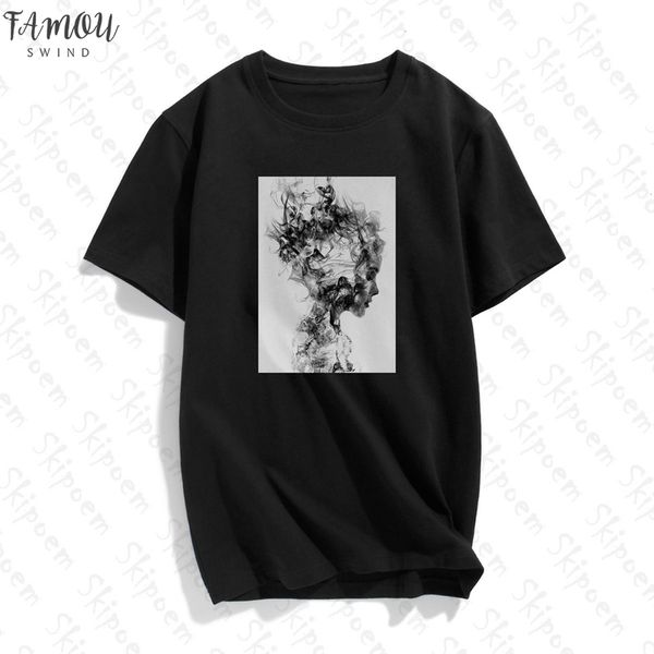 

modernist lady feather butterfly t shirt women korean style tumblr aesthetic short sleeve plus size cotton tees clothes, White