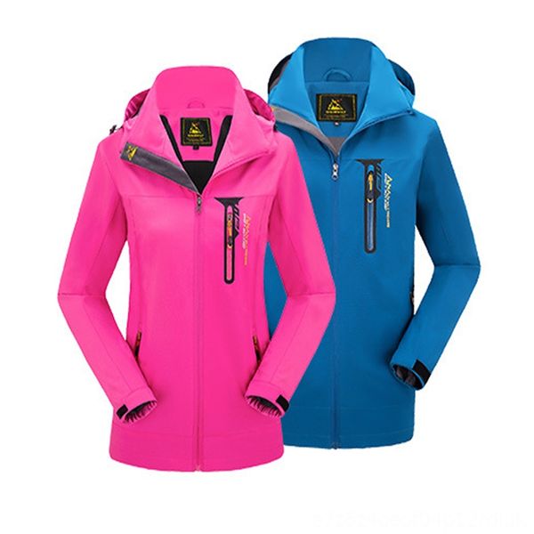 

man woman oversized camp mountain wear athletic & outdoor apparel hiking fish skiing climb cycling trekking outdoor jacket softshell waterpr, Blue;black