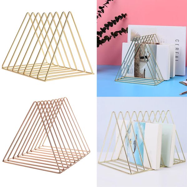 

2pcs metal desk book holder modern minimalist bookshelf for home office