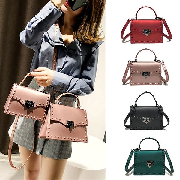 

new satchels luxury designer women crossbody jelly bag females shoulder handbag pu leather tote messenger bucket bags for girls mx200327