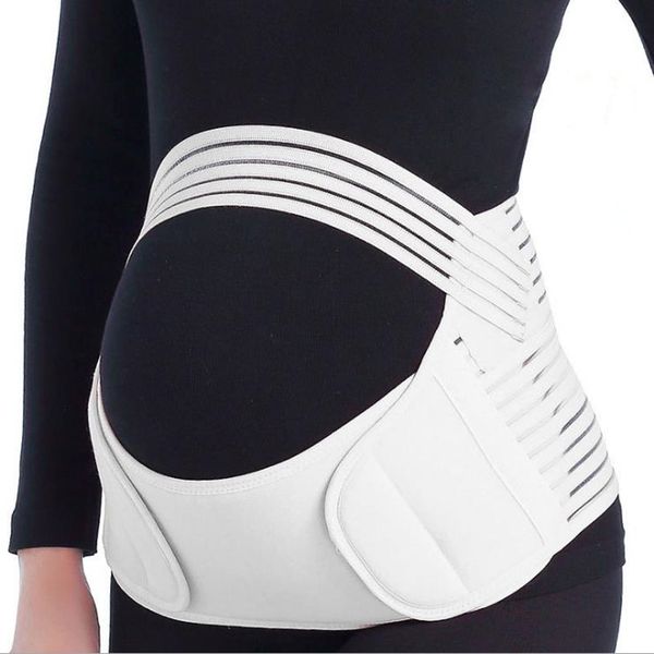 

prenatal care cummerbund girdle pregnant tocolytic waist support belt pregnancy abdominal supporter maternal waistband premama, White