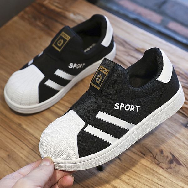 

brand boys shoes kids sneakers non-slip soft children casual shoes girls walking rubber boy girl, Black;red