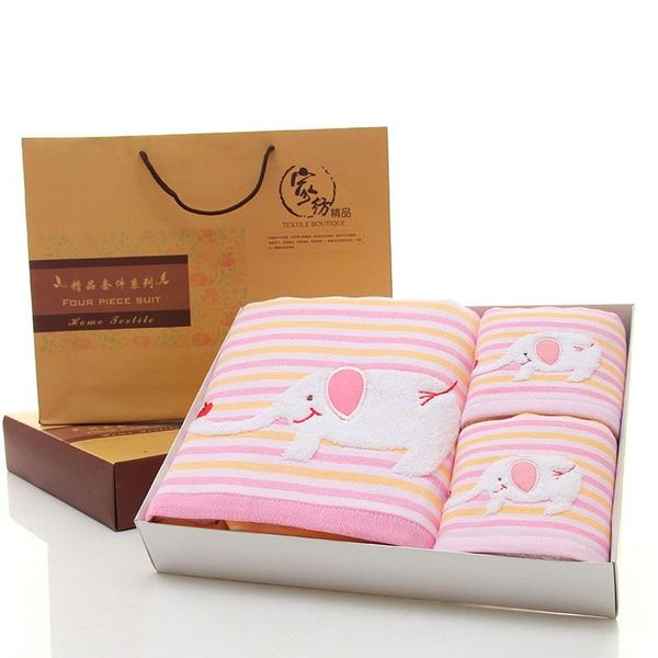 

yarn-dyed non-twisted cotton towel bath towel set of three soft absorbent