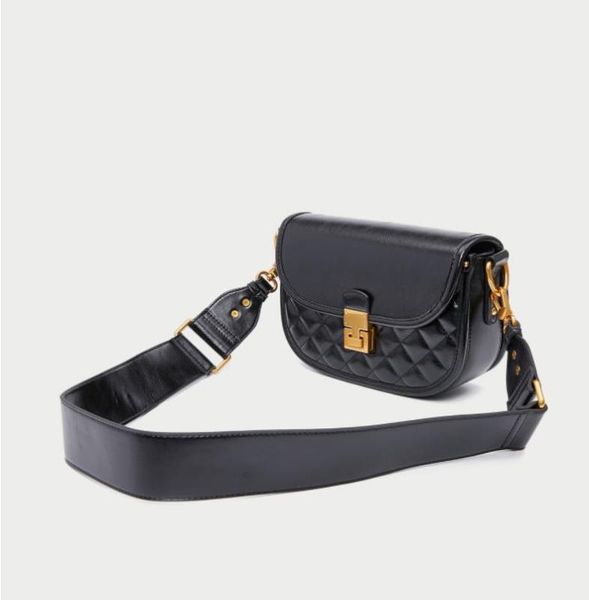 

new tote bag new european and american stitched diamond check shoulder bag crossbody saddle