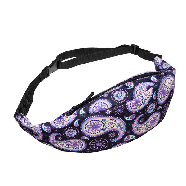

sleeper #5001 new fashion hiking running belt waist bag pouch zip fanny pack for girls boy printed design casual ing
