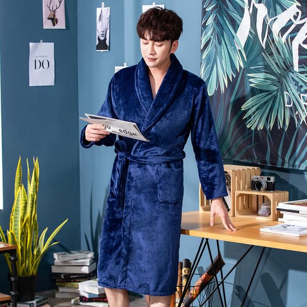 

фланель кимоно платья lovers nightgown robe зима теплых проложенные коралловый флис пижама цветочное ночное повседневный lounge главной одеж, Black;brown