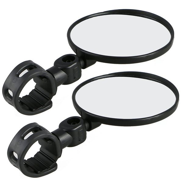 

1 pair cycling professional wide angle rearview mirror 360 degree rotate universal mini folding bike accessories abs