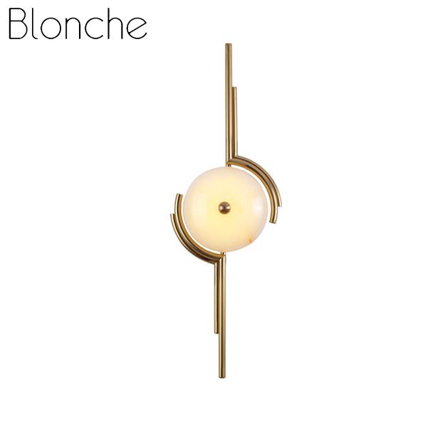 

blonche modern wall lamp nordic led wall sconce lights for home decor living room bedroom bedside gold marble luxury fixtures