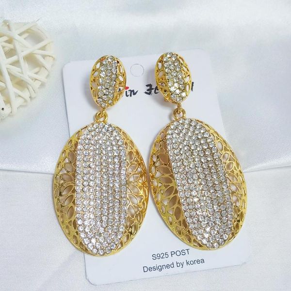 

mirafeel hollow капли мотаться серьги модные партии полный кристалл свадебные обручальное африканские золотые серьги для женщин 2020, Silver