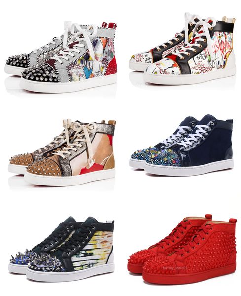 

дизайн обђв spike младий еленок low cut mix 20 red bottom sneaker luxury party вадебна обђв из нађ, Black