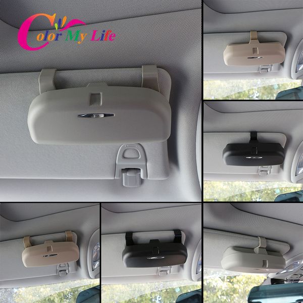 

car dedication sunglasses box cases storage net auto upgrade organizer eyeglasses protect glass case auto accessories