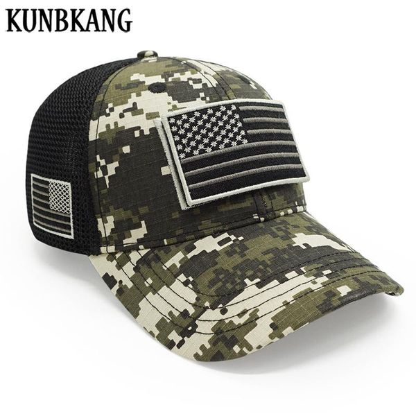 

высокое качество мужчины армии камуфляж бейсболка флаг сша патч snapback папа hat tactical camo cap summer hat trucker snapback bone, White