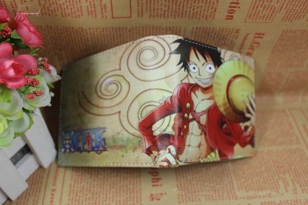 

10 card holder wallet with cion pocket one piece luffy anime purse lol game woman man wallet hokage ninjia wallet gift, Red;black