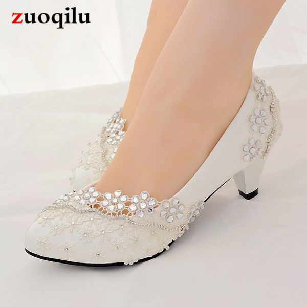 

white rhinestone wedding shoes woman high heels pumps women shoes high heel ladies bridal shoes female chaussure femme talon #58, Black