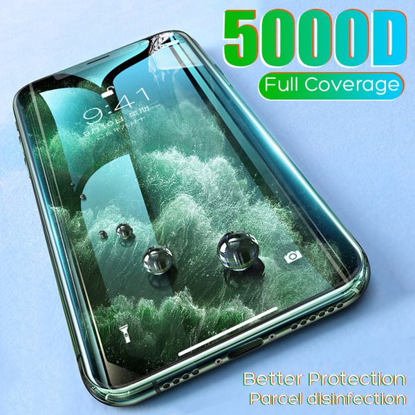 

5000d protective glass for iphone 6 6s 7 8 plus x 11 pro max glass on iphone 7 6 8 plus xr xs max 11 pro max 11 screen protector