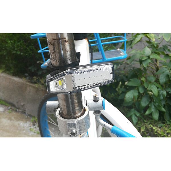 

1pcs bike taillight usb charging waterproof mountain bikes cob caution lamp outdoor b2cshop
