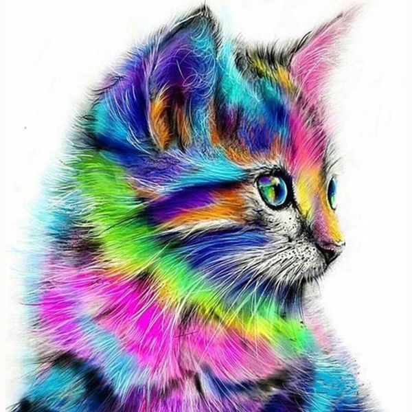 

5d diy diamond painting colorful squirrel cartoon animals cat mosaic diamond embroidery cross stitch needlework crafts decor