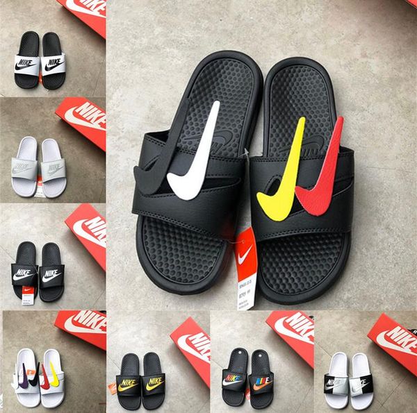

NIKE 22 стиль 2020 Летний новый горячий мужской бренд моды Тапочки Роскошная Нескользящие износостойкой Flat Главная пляжная обувь флип-флоп