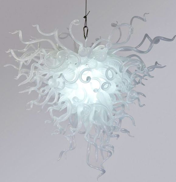 New Design Modern Murano Glass Chain Pendant Chandelier White