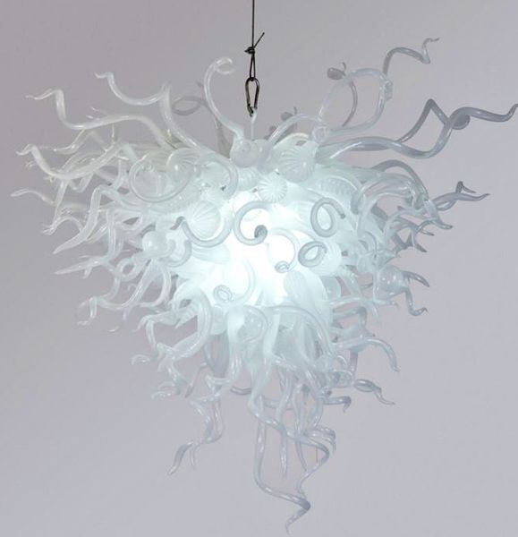 New Design Modern Murano Glass Chain Pendant Chandelier White