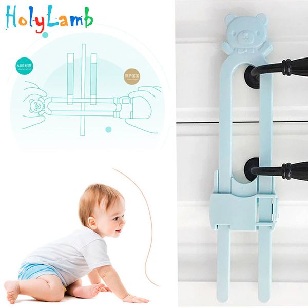 

cartoon bear u-shaped cabinet lock child lock protection of children locking ser baby newborn care protection from children