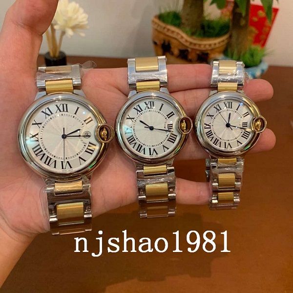 

2020 lovers 33/36 / 42мм наручные часы 2813 автоматические механические мужчин мужские женские женские часы спортивные часы наручные часы, Slivery;brown