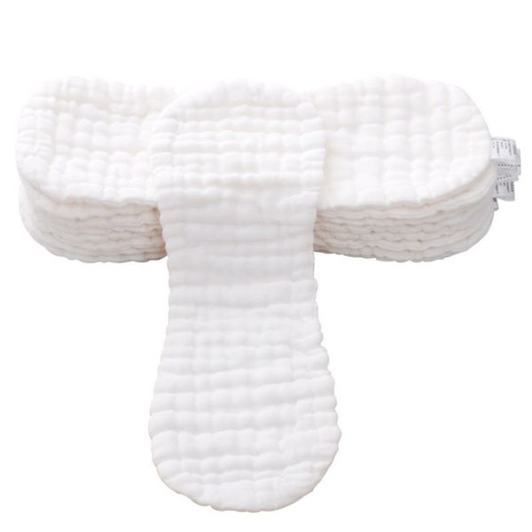 

5pcs reusable baby diaper inserts 10/12 layers washable cloth diaper nappies liners cotton pocket diapers inserts