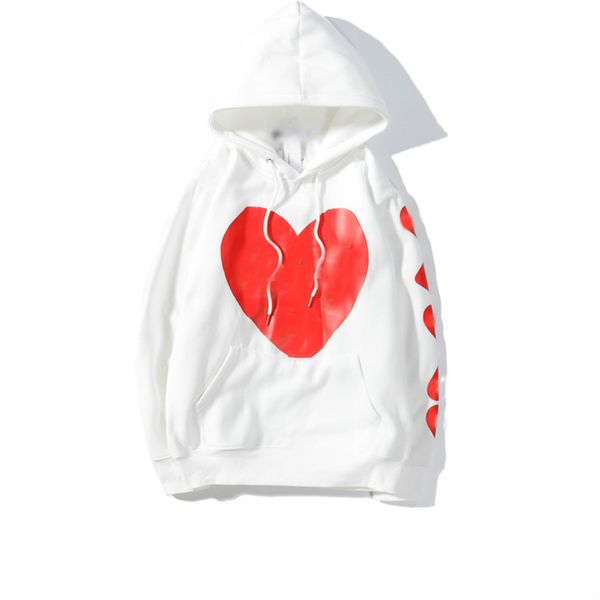 

играет мужские сердца конструктора балахон марка моды удобные hoodies luxurys пара хлопка продажи с капюшоном свитер boutique дикого классич, Black