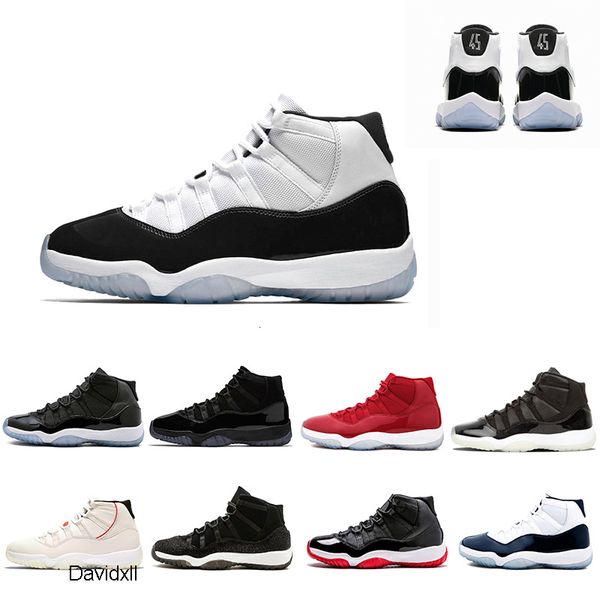 

concord 45 prom night 11s 11 cap and gown men women jord*n basketball shoes grey suede bred space jam trainers sports sneakers