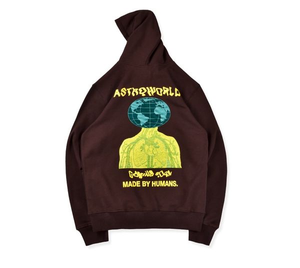 

travis scott cactus jack astroworld pullover hoodies hip hop women men thick washed do old astroworld sweatshirts s-xl, Black