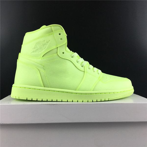 

Green Mid Basketball Shoes 1s 2019 Designer Mens Women Real Leather Fashion Outdoor Athletic Sport Sneakers Size 36-46