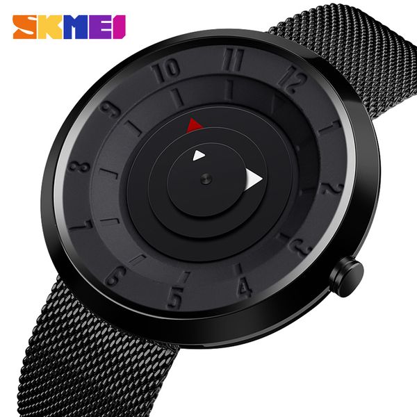 

skmei fashion watches men business quartz wristwatches 3bar waterproof casual stainless steel strap watch relogio masculino 9174, Slivery;brown