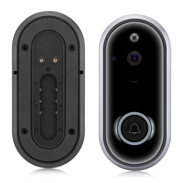 M6 WiFi Vídeo Doorbell 720P Segurança Camera porteiro Two-Way Áudio Night Vision sem fio campainha Intercom com DingDong - Doorbell