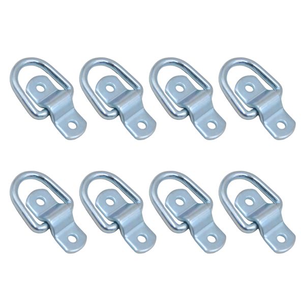 

d- tie down anchor 8x 1/4'' stainless steel d-rings trailer d tie , new