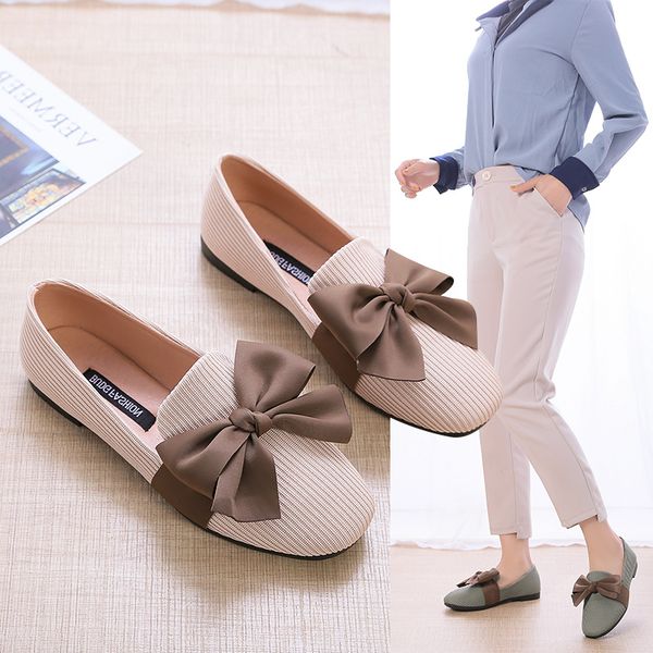 

soft round toe woman shoes bow-knot 2020 fashion women's female footwear casual sneaker all-match summer butterfly new, Black