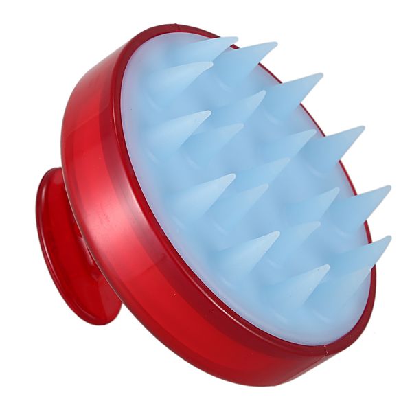 

1 pcs spa slimming massage brush silicone head body shampoo scalp massage brush comb hair washing comb shower bath brush props