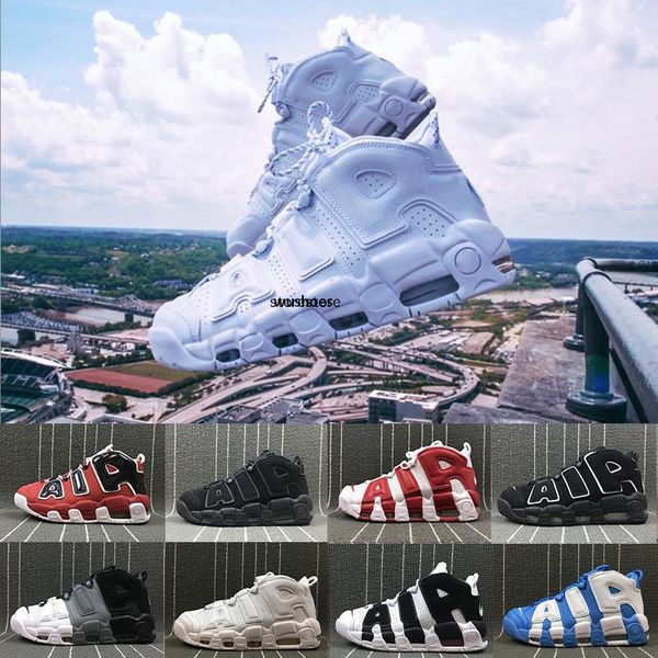 

new 96 qs olympic varsity maroon mens basketball shoes for 3m scottie pippen uptempo sports sneakers men, Black