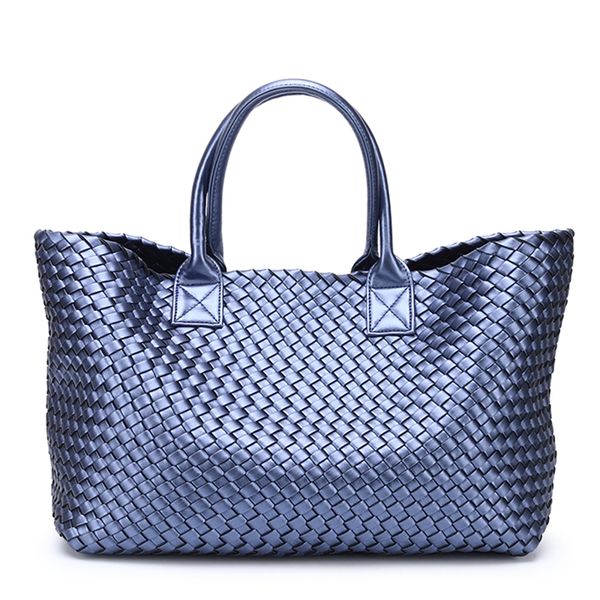 

2019 brand design woven handbags for women bales fashion tide weave hand shoulder lady large-capacity purse shopping basket bag t200428