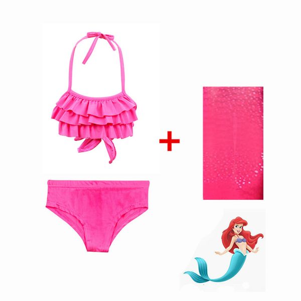 

ariel children mermaid tails for swimming mermaid tail girls costume swimmable swimsuit, Black;red