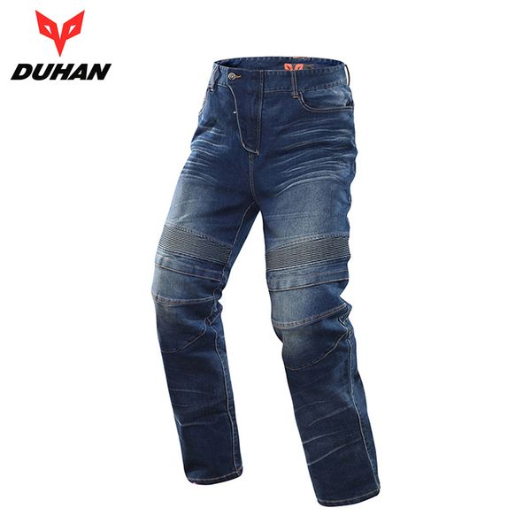 

duhan motorcycle jeans motocross moto pants motorcycle pants protective gear jeans trousers ce certification protectors for men, Black;blue