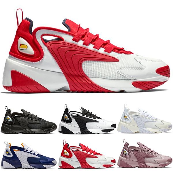 

nike zoom 2k тройной черный кремово-белый зум 2k m2k мужчины кроссовки гонки красный королевский синий темно-серый мужская женская мода спор