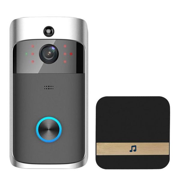 

video door bell wifi hd waterproof 720p visual camera 1pcs dingdong for ios night vision ir intercom door ring phone security
